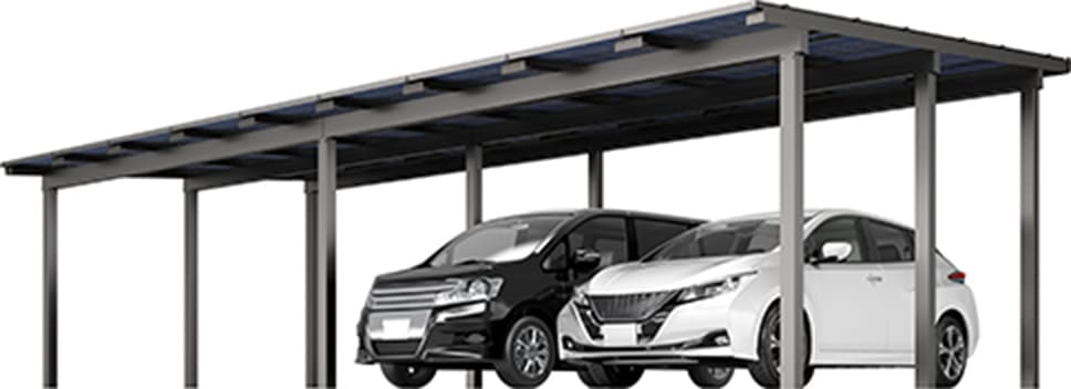 3台用ソーラーカーポートの製品イメージ
